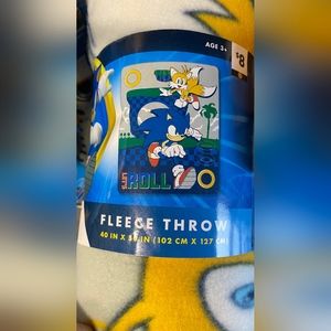 Sonic the Hedgehog Fleece Throw Blanket